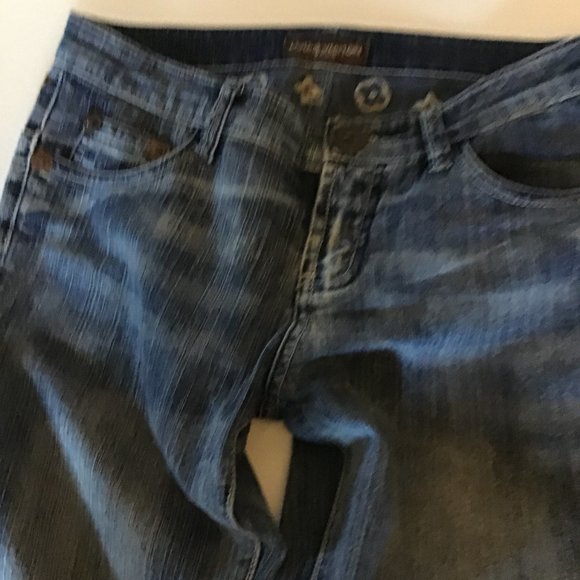 Louis Vuitton rhinestoned blue denim Jeans women - Picture 2 of 5